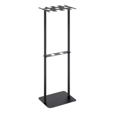 Imagem de IEUDNS Suporte para taco de beisebol, display para taco de softball, resistente, economizador de espaço, fácil instalação, prateleira multiuso, rack de