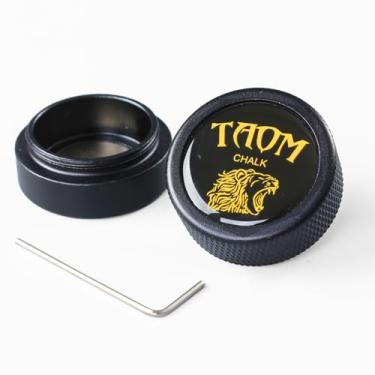 Imagem de Suporte redondo para giz de piscina TAOM, cubos portáteis de giz, mini suporte magnético de giz de bilhar, caixa de giz para tacos de bilhar, caixa de contêiner para ferramenta de ponta de taco de