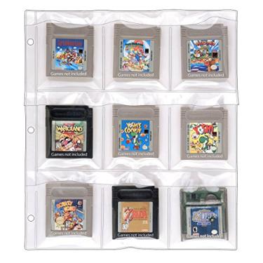 Imagem de StoreSMART - Página de fichário com 9 bolsos para cartuchos Game Boy - Pacote com 10 - SPT1823F-10