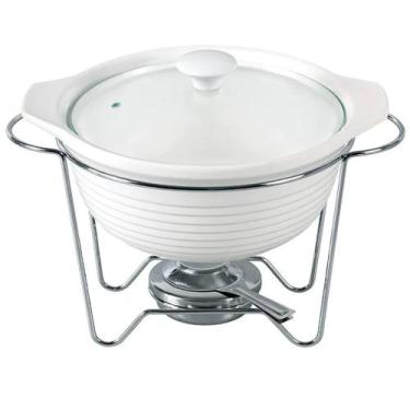 Imagem de Rechaud Redondo Em Porcelana Dynasty 2,3L Com Queimador - FULL FIT