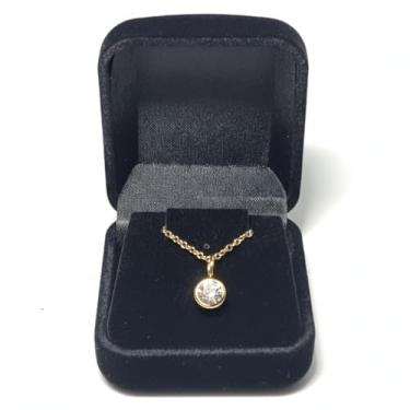 Imagem de COLAR BANHADO A OURO COM PONTO DE LUZ