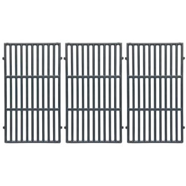 Imagem de ORIGPARTS Grelhas de cozinha 66097 para Weber Genesis II E-410 E-415 E-435, Genesis II LX E-440, kit de grelhas de ferro fundido de substituição OEM