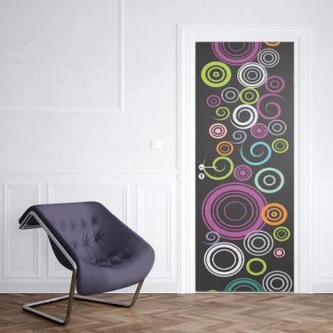 Imagem de Adesivo de Porta Abstratas Modelo 02 - Império da Impressão, M - 80cm 