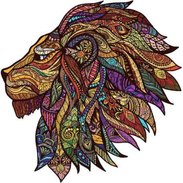 Imagem de Quebra-cabeças de madeira - quebra-cabeça de madeira animal de formato