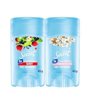 Imagem de KIT Desodorante Antitranspirante Secret Gel Frutas Vermelhas + Secret Gel Proteção de algodão 45g
