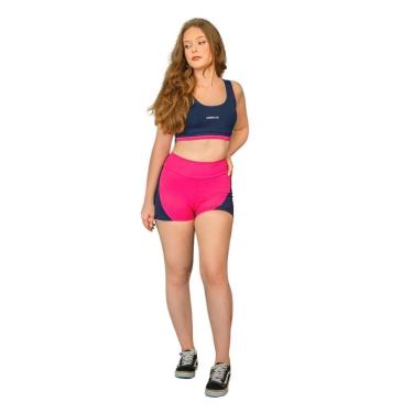 Imagem de Conjunto Fitness Feminino Top e Short Suplex Poliamida-Feminino