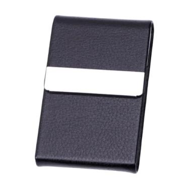 Imagem de UxicRuya Porta-cartões de Visita em PU, Carteira, Porta-cartões de Visita, Porta-cartões de Crédito para Recepções, Reuniões, Networking, Padrão de Lichia