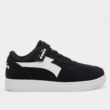 Imagem de Tênis Infantil Diadora Playmaker VLC Menino, Preto, 29