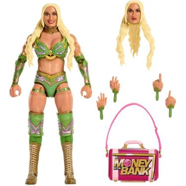 Imagem de Mattel WWE Ultimate Edition Action Figure & Accessories Set, Tiffany Stratton 6-inch Collectible with Swappable Heads & Hands, 30 Articulation Points