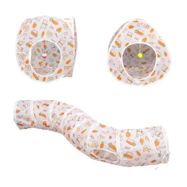 Imagem de Generic 3x Tubo de túnel para gatos, túnel de brincar para animais de estimação, brinquedo interativo dobrável para casa, tenda de brincar para coelhos,