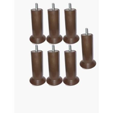 Imagem de Kit Pes Para Cama Box e Moveis em geral Com 7 Unidades de 13cm de altu