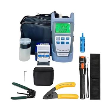 Imagem de Kit De Ferramenta Para Conectorizaçao De Fibra Óptica 12 peças Com Bolsa De Transporte e Bag Caneta Ótica 1Km Profissional