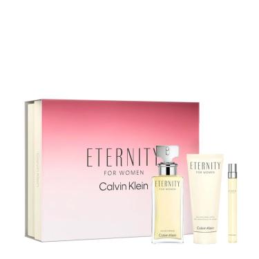 Imagem de Kit Calvin Klein Eternity Feminino - Edp 100ml + 10ml + Bl 100ml