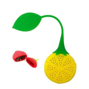 Imagem de Infusor De Chá Coador Peneira De Silicone De Frutas Colorido