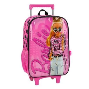 Imagem de Mochila Escolar de Rodinha Barbie Boneca Modelo Rs-Feminino