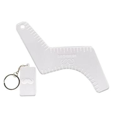 Imagem de Pente Modelador Barba Bigode Transparente Acrílico Boomerang - Lualki 