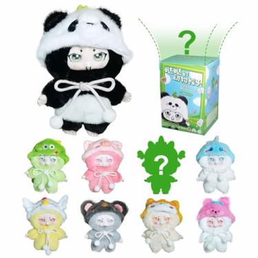 Imagem de velvetland DaDa's Animal Hats Plush Blind Box Toy-8 Regular Figure&1 Hidden Version to Collect Blind Box Figures - Random Action Figure Collectible Toys-Blind Box 1PC(1 of 7 Possible Styles)