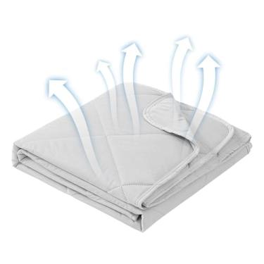 Imagem de Cobertores de resfriamento para travessas quentes, Cobertor de resfriamento de verão | Cobertor macio e fresco | Consolador frio leve e respirável de verão com 3 camadas para suores noturnos para mant