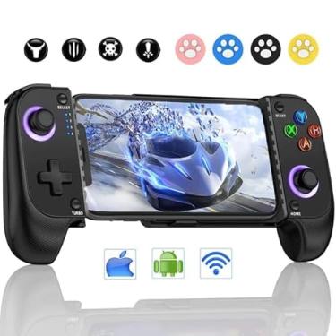 Imagem de AXYBCOOL Mobile Game Controller for iphone/Android, Wireless Phone Controller with Phone Case Support, Gaming Controller Support Game Pass, Steam Link,Minecraft (Black-2, M)