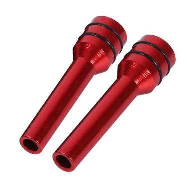 Imagem de Irfora 2 Pinos de Alumínio do Botão da Fechadura da Porta do Carro Dos Pces, Fechadura da Porta de Segurança para Prevenir Acidentes, Efeito Decorativo Prático e Bonito, Cor Opcional (Vermelha)