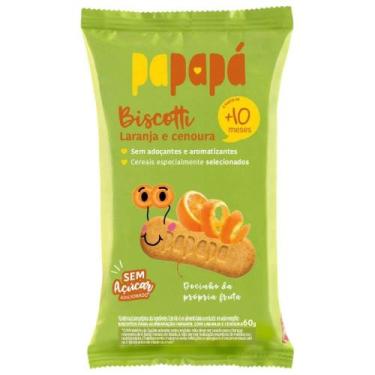 Imagem de Biscoito Infantil Organico Sabor Laranja e Cenoura Papapá 60g