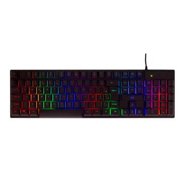 Imagem de Teclado Gamer Dazz GTE1000 - ABNT2 - Iluminação Rainbow - Full Size - Preto - 62000177