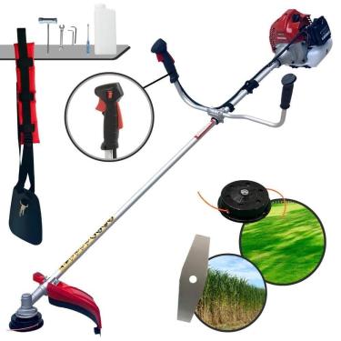 Imagem de Roçadeira Profissional À Gasolina Kawashima Bcj 521l 52cc 2,5hp 2t