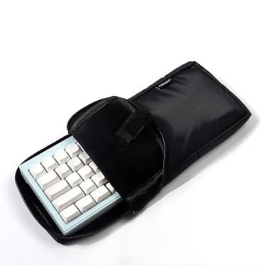 Imagem de Sumgsn- 60% Estojo para teclado, bolsa de armazenamento para teclado de computador, bolsa de transporte de viagem macia para teclado mecânico de 60/64/68 teclas, teclado à prova d'água e de choque P