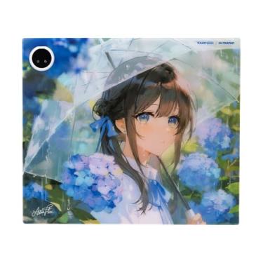 Imagem de TALONGAMES Mouse pad de vidro aquecido para jogos, grande 490 × 420 mm de vidro temperado para esportes, controle de temperatura de 4 níveis, aquecimento rápido, à prova de calor e frio, deslizamento