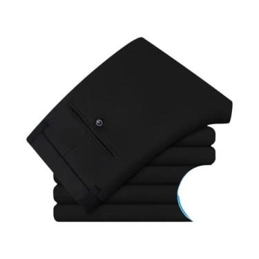Imagem de Calças De Vestir Masculinas Slim Fit Com Stretch Para Viagem, Sem Nece