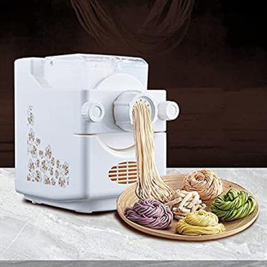 Imagem de CHUNTIANMEI Fabricante Automático de Massas, Máquina de Espaguete Elétrica com 9 Moldes, Multifuncional, 180W, para Fazer Macarrão e Bolinhos