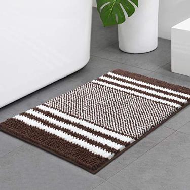 Imagem de Tapete de banho de chenille Bsicpro para banheiro tapete de chuveiro superantiderrapante absorvente de água tapete listras padrão tapete tapete tapete tapete tapete tapete tapete tapete tapete tapete tapete tapete tapete tapete tapete tapete tapete tapete tapete para banheira, chuveiro, banheiro 81 