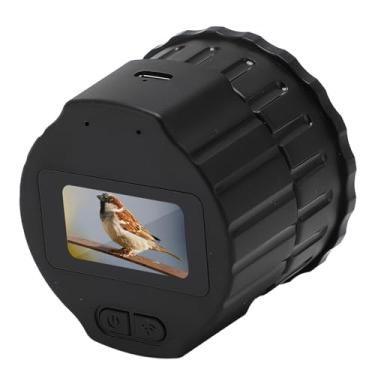 Imagem de Cryfokt Ocular Eletrônica Sem Fio, Câmera Portátil 1080P para Telescópio de 28 Mm a 50 Mm, Ocular WiFi de 16 MP para Fotografia Astronômica para Viajantes e Entusiastas da Natureza, Preta