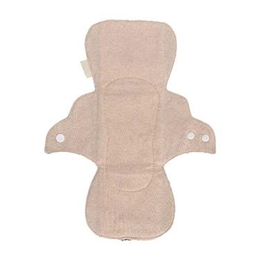 Imagem de Dioche Almofada Menstrual de Pano Lavável Reutilizável, Absorvente Higiênico Macio para a Pele, Forro de Calcinha para Mulheres Grávidas, Pele Sensível, Algodão, Xadrez, Totem, café, (Bege)