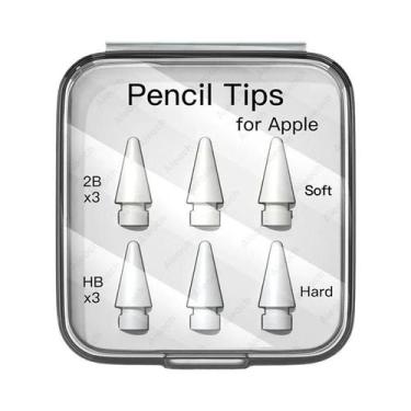 Imagem de Ponta Dupla Para Apple Pencil 2B HB 2.0 3.0 Macia E Dura, Acessórios P