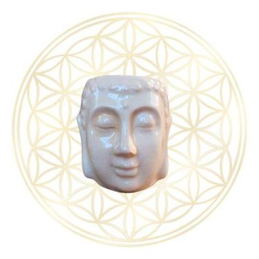 Imagem de Difusor Rechaud e Aromatizador Bhuda de Cerâmica Esmaltada, Areia