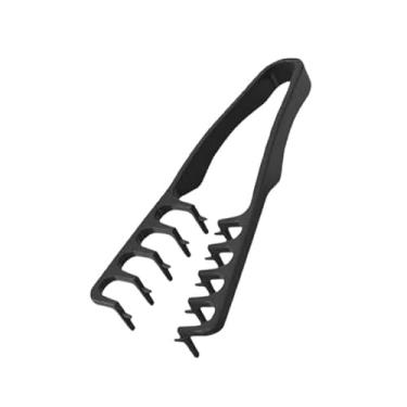 Imagem de Pente de dentes largos para homens | Pente texturizado para cabelos cacheados | Ferramenta de volume de cabelo com textura fofa | Pente quádruplo de plástico para penteados masculinos (preto, grande)