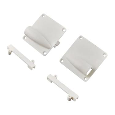 Imagem de YIJU Conjunto de 2 placas de cobertura para servos, acessórios para aeromodelos, cor branca, peças de reposição para aeromodelos de asa fixa.
