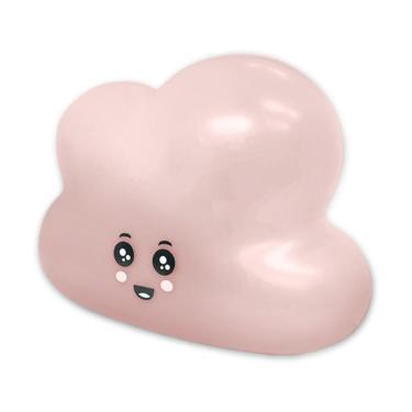 Imagem de Luminária Abajur De Mesa Nuvem Fofa Led Noturna Média Rosa