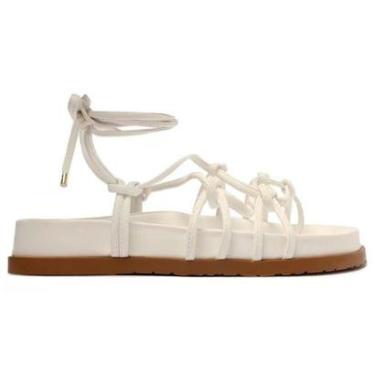 Imagem de Sandália Papete Anacapri Tiras Amarração C 30378 0001 33/40-Feminino