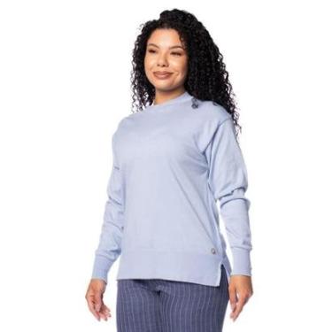 Imagem de Blusa Feminina Biamar Mullet Algodão Azul-Feminino