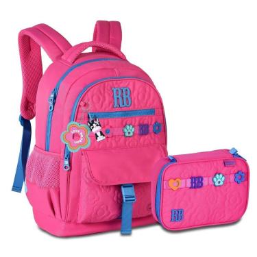 Imagem de Mochila Escolar Com Estojo Rebecca Bonbon Kit Juvenil com chaveiros-Feminino