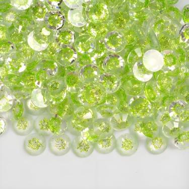 Imagem de Strass flatback para beliscar artesanato unhas SS16 4 mm 2000 peças resina transparente strass pedras redondas para bricolage bolsas roupas sapatos arte unhas glitter pedra verde claro