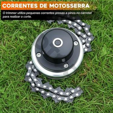 Imagem de Trimmer Com Corrente Motosserra Lâmina Para Roçadeira Stihl