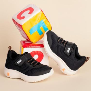 Imagem de Tênis Infantil Menino Kidy Nuvem Calce Fácil Leve Respitec Confortável Flexível Anatômico Escolar-Masculino