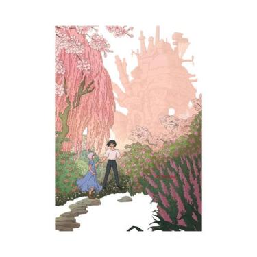 Imagem de Pôster Em Tela Do Castelo Andante De Howl Da Studio Ghibli, Arte Retrô