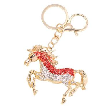 Imagem de Chaveiro Creative Rhinestone Metal Horse Sparkling Pony Pen - yiweisai