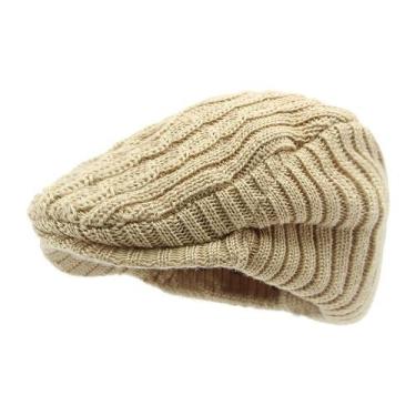 Imagem de Chapéu Gatsby Newsboy masculino, leve, tricotado com tampa plana - yiw