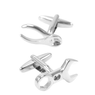 Imagem de Abotoaduras, chave e alicate para homens, latão e galvanizado - yiweis