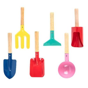 Imagem de Conjunto de brinquedos de praia para crianças de 6 peças com bolsa imp